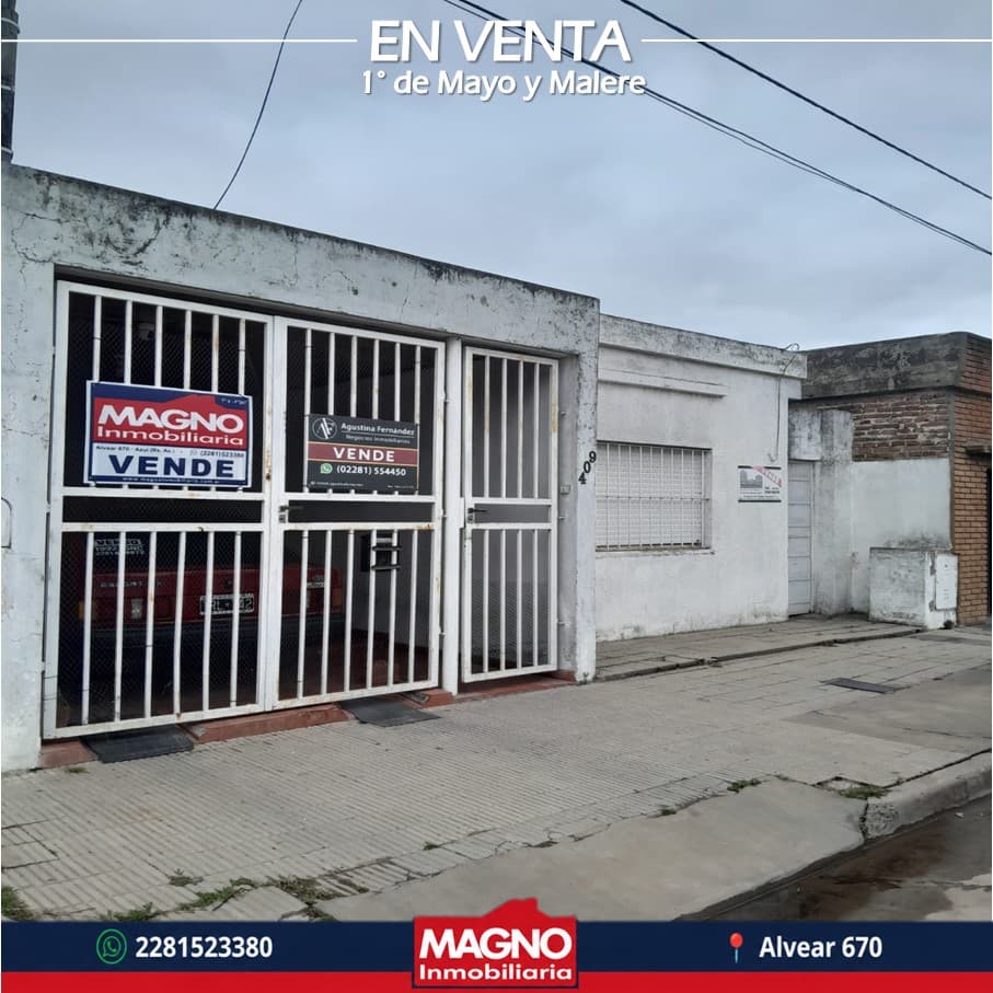 Casa en Venta: 1° de Mayo y Malere