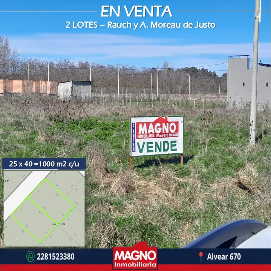 2 Amplios lotes en Venta